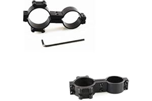 FIRECLUB XWXS 8 Figure Dual Hole Mount (25.4&25.4mm/30mm Rings) for Rifle Gun Hunting Scope (25.4mm)