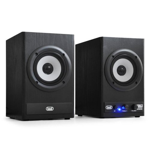 Trevi AVX 560 USB - Altavoces (2.0 Sistema de, universal, Mesa/estante, 60 W, Al&aacute;mbrico, RCA) Negro