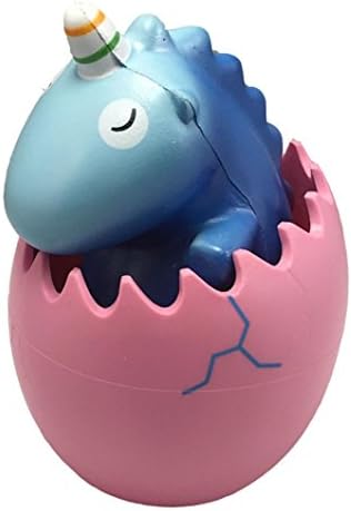 Great Deals! Newest Jumbo Squishy Broken Egg Dinosaur, Squishies Super Slow Rising Scented Stress Reliever Squeeze Toys Girls Boys BIrthday Gift (Blue)