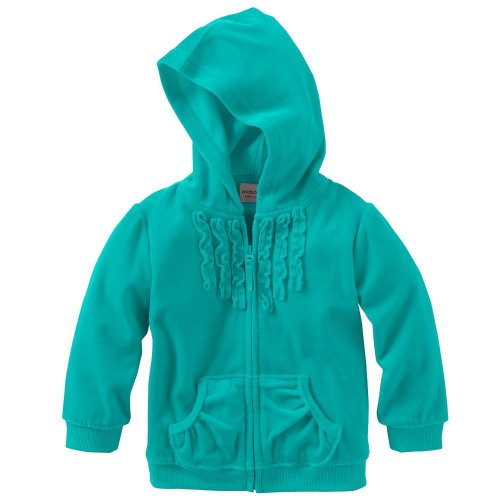 SONOMA life + style Ruffled Velour Hoodie - Infant (12 Months, Atlantic Teal)