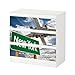 Produktbild Set Möbelaufkleber für Ikea Kommode MALM 3 Fächer/Schubladen New York Flugzeug Airport Schild Flug Aufkleber Möbelfolie sticker (Ohne Möbel) Folie 25C830, Kommode 3 Fächer:Kommode 3 Fächer