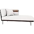 Mymigos Chaise Lounge for Living Room Home & Office (Left Arm) || Sofa Couch Chaise & Lounger for Home Furnitures || Rope Furniture Outdoor for Decor(Brown)