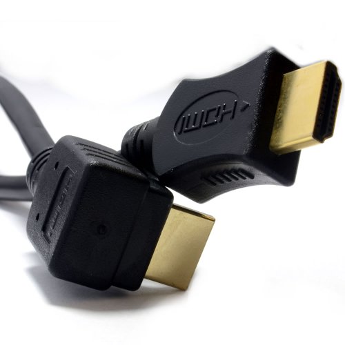 HDMI 1,4 Hoch Geschwindigkeit 3D TV Rechts Abgewinkelt Zum Gerade Stecker Kabel 1 m - 4