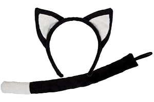 WICKED Adult Ears & Tails - Black Cat