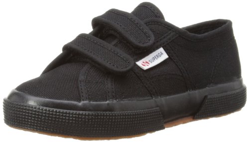 Superga 2750 Jvel Classic, Unisex-Child Low-Top Trainers, Full Black, 9.5 Child UK