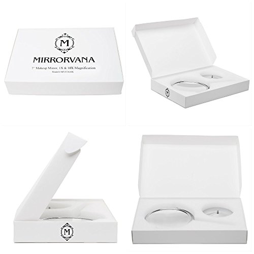Mirrorvana 7-Zoll-Kosmetikspiegel, zweiseitig, 1- und 10-fache Vergrößerung - 6