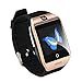 Produktbild Vamoro 2019 Q18 Bluetooth Smart Uhr GSM-Kamera TF-Karten-Telefon-Armbanduhr für Android Smart Watch Fitness Uhr für Damen Herren(Gold)