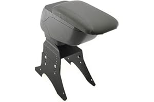 BOLOROMO Mittelarmlehne Armlehne mit Schiebeplatte Universal Konsole Mittelkonsole Grau