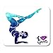 Produktbild Whecom Mauspad Gaming Gym Bright Watercolor Silhouette of Stretching Girl Sport Graphic Figure Yoga Athlete Active People Gaming Mauspad for Notebooks,Desktop Computers Mouse Mats, Office Supplies