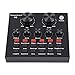 Produktbild ASHATA Live Sound Card, Digitaler Audiomixer Musik Live Übertragung Karaoke Sound Voice Changer,Tragbar Handy Computer Live Übertragung Soundkarte Karaoke Studio Audio Mixer für Aufnahmen/Home-KTV