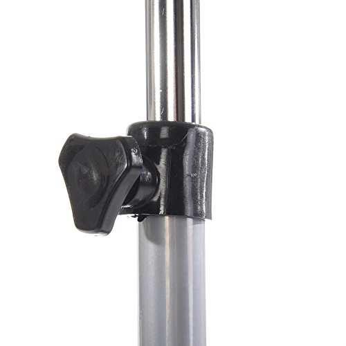 Garderobenwagen Kleiderständer Rollgarderobe Garderobenständer TIGER alu, mit höhenverstellbarer verchromte Kleiderstange - 3