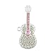 Produktbild DDGE DMMS High Speed 2.0 Mini USB Stick Flash Drive Cartoon Gitarre Gitarre Form Strass Flash Silber Pink 32GB