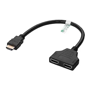 Generic 1080P HDMI Port Male to 2 Female 1 in 2 Out Splitter Cable Adapter Converter