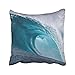 Produktbild DAICHAI Decorative Home Decor Pillowcase Wave Surf Ocean Sea Beach Art Nature Printed Throw Pillow Sham Cushion Cover Size 18x18 inches(45x45cm) Two Sides