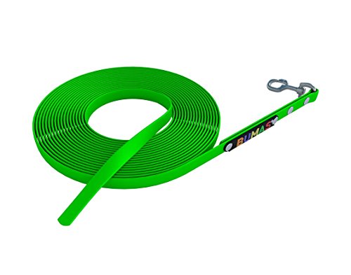 BUMAS-sport--towing-leashes-from-BioThane-in-neon-green-5m-10m-15m-20m
