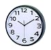 Produktbild Wanduhr Modern mit Analoge Zeitanzeige mit schwarzen Ziffern und Zeigern Farbwahl Gehäuse (Gehäuse schwarz)