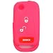 KMH Silicone Key Cover for Mahindra Bolero 3 Button Flip Key (Pink) RS.199.00