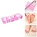 SZTARA Reusable Girls Toe Separator Chic Round Shape Silicone Manicure Pedicure Nail Art Care Tool Light Blue