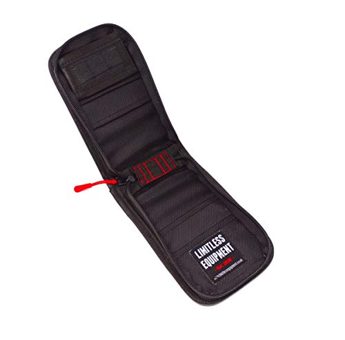 Equipo ilimitado | TacFolder Mini portátil táctico para todo tipo de clima, cubierta y almohadilla: planificador de campo para uso en exteriores y EDC. Without StormPad