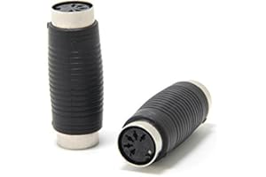 ANCABLE Coupleur connecteur MIDI (Femelle) à 5 Broches DIN vers connecteur MIDI (Femelle) 5 Broches DIN, Adaptateur de couplage MIDI (Femelle) (Lot de 2)