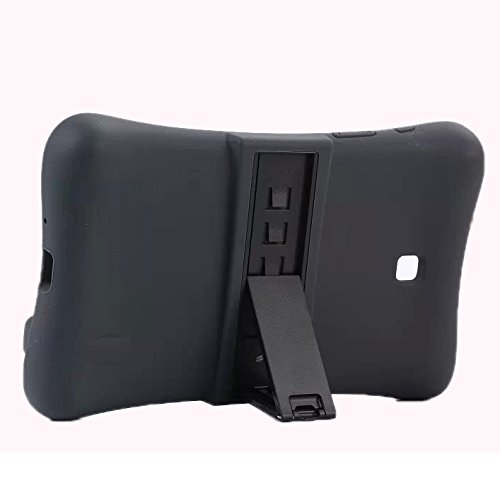 NEWSTYLE Samsung Galaxy Tab 4 7.0 Kinderfreundliche Silikon Hülle Schutzhülle Tasche Case für Samsung Tab 4 SM-T230 / T231 / T235 (7 Zoll) – Schwarz - 2