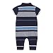 J By Jasper Conran Baby Boys' Navy And Blue Striped Polo Romper Suit 6-9 Months