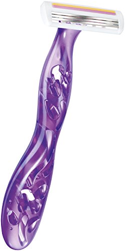 BIC Miss Soleil Colour Collection Lady Razors, Triple-Blade Razors, Vitamin E Enriched Lubricating Strip - Pack of 4 - Image 8
