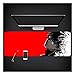Produktbild IGZNB Mauspad Ghost Game Mouse Kissen, 3 Mm Dick, Wasserdicht, Rutschfeste Gummibasis Und Verschlusskante Für Computer, Pcs Und Laptops,