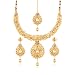 I Jewels 24K Gold Plated Traditional Jewellery Set with Maang Tikka for Women MS112 RS.599.00