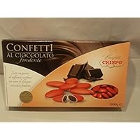 CONFETTI ROSSI AL CIOCCOLATO FONDENTE 1KG CRISPO