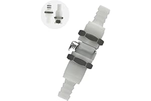 BBTUS 1/4" 3/8" 5/16" in plastica in linea tubo spinato raccordi a scollegamento rapido, connettore rapido per tubi di montaggio a pannello, valvola di intercettazione paratia maschio femmina
