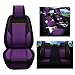 Produktbild Love Life Autositzbezüge, flaches Autositzkissen-Set für 5 Sitze Die meisten Autos, Geländewagen und Lastwagen,Purple