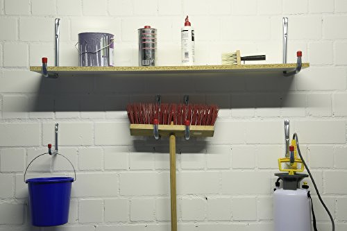 VORMANN Wandhaken U-Form, 8-teiliges Set, 4 Größen, Made in Germany - 2