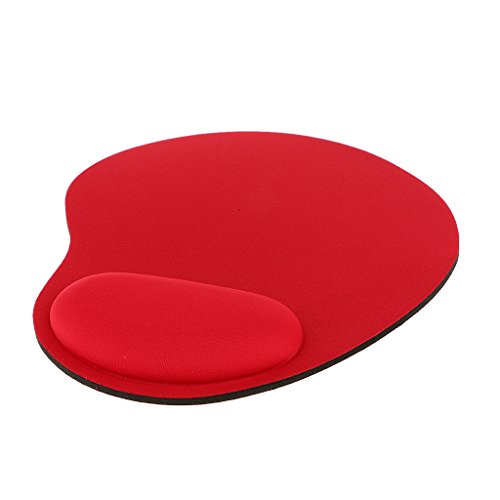 Generic Gel Maus Pad mit Handgelenkstütze Rest Matte für PC Laptop Gaming – Rot - 6
