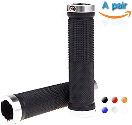 ZIYI BMX MTB Mountain Road Bike Handlebar Grips, Pair, with End Plugs - 130mm
