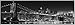 Produktbild Poster mit Rahmen 53 x 158 cm, Aluminium Silber - New York - Brooklyn Bridge b/w gerahmt - Antireflex Acrylglas