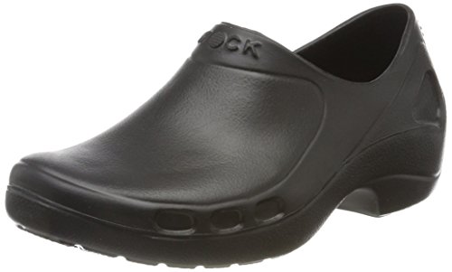 WOCKEVERLITE Closed, Closed Work Clogs for Men and Women, Lightweight Nursing Shoes with Upper Liquid Protection Black
