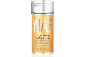 YIAE cera para el pelo, 75g, barra de cera para el cabello hair wax stick con no grasa, cera pelo mujer para cabello rebelde, cabello de bebé, edge frizz pelo, anti frizz pelo