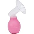 Mee Mee Compact Travel-Friendly Manual Breast Pump - BPA-Free Comfort for Breastfeeding Moms (Pink)