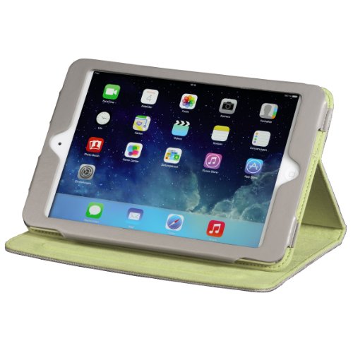 Hama Lissabon Klapph  lle f  r Apple iPad Air Mehrfarbig Silberfarben Gr  n