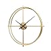 Produktbild Fengfeng Retro Metall Runde hängende Uhr Non Ticking Silent Sweeping Seconds Big Wanduhr für Wohnzimmer Outdoor/Indoor,24inch