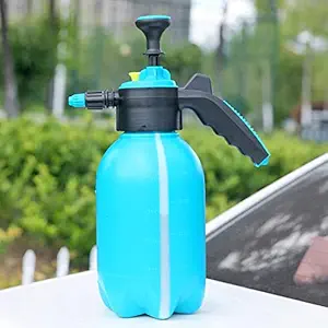 Ginoya Brothers Handheld Garden Spray Bottle Chemicals, Pesticides, Neem Oil and Weeds Lightweight Pump Pressure Water Sprayer - 2 LTR (Sky)