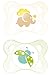 MAM Original 542420 BPA-Free Silicone Dummies with Unisex Designs for Ages 0-6 Months [Double Pack in Assorted Colours]