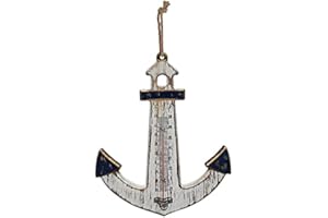 POWERLANTZ Garden Thermometers Outdoor Analogue weather temperature thermometer greenhouse shed home Wall hanging nautical and lavender styles