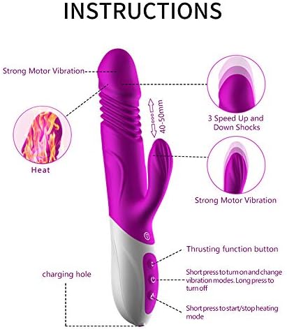 ���� Waterproof-Intelligent-Heating-Powerful-Massager-Vibrator-Cor, USB-Charging-Vibrating-Electric-Body-Relaxing-Stick, Crystal-Colour-Silicone-Backyard-Plug, Electric-Male-Adult-Products (Purple)