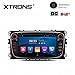 Price comparison product image XTRONS Android 8.1 Car Stereo 7 Inch Touch Screen Bluetooth Head Unit Car Radio Multimedia Player Supports Wifi GPS Full RCA Output OBD DAB+ 2K Video Car DVD Player for Ford Focus Mondeo Kuga (Black)