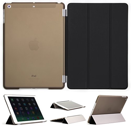 Original Urcover® iPad Air 2 ( 2014 Version - 6.Generation) Smart Cover Case Etui Schutz Hülle mit Sleep/Wake & Ständer Funktion inkl. Displayschutzfolie und weiteres Zubehör - Schwarz