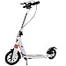 Produktbild COSTWAY Scooter Roller Tretroller Cityroller klappbar Big Wheel höhenverstellbar mit 2 Räder Farbwahl (weiß)