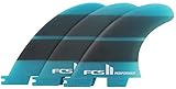 Gender: Women FCS II Performer Neo Glass Thruster Finnen Set 2019 Teal Gradient, M
