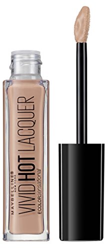 Maybelline New York Color Sensational Vivid Hot Laquer Lippenstift Nummer 60 tease, 1er Pack (1 x 7.7 ml) - 2